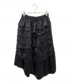 BLACK COMME des GARCONSブラックコムデギャルソン）の古着「フリルスカート」｜ブラック