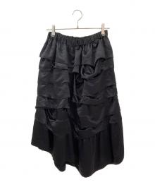 BLACK COMME des GARCONS（ブラックコムデギャルソン）の古着「フリルスカート」｜ブラック