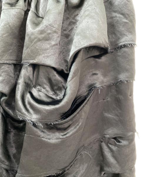 BLACK COMME des GARCONS（ブラックコムデギャルソン）BLACK COMME des GARCONS (ブラックコムデギャルソン) フリルスカート ブラック サイズ:Sの古着・服飾アイテム