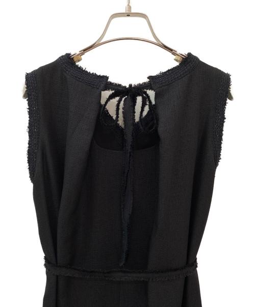 STUDIOUS（ステュディオス）STUDIOUS (ステュディオス) V Neck Sleeveless Mesh Dress ブラック サイズ:1の古着・服飾アイテム