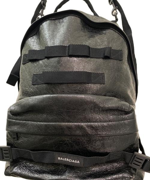 BALENCIAGA（バレンシアガ）BALENCIAGA (バレンシアガ) Army バックパック ミディアム ブラックの古着・服飾アイテム