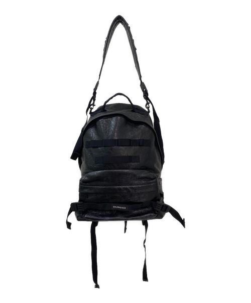 BALENCIAGA（バレンシアガ）BALENCIAGA (バレンシアガ) Army バックパック ミディアム ブラックの古着・服飾アイテム