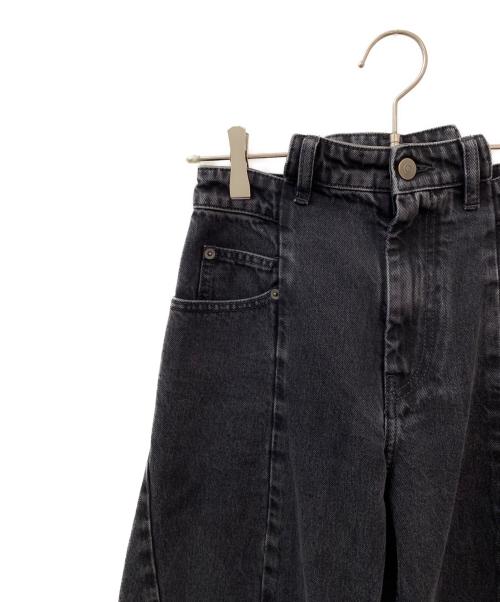 Maison Margiela（メゾンマルジェラ）Maison Margiela (メゾンマルジェラ) BIAS CUT WIDE FLARE DENIM PANTS ブラック サイズ:36の古着・服飾アイテム