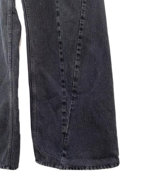 Maison Margiela（メゾンマルジェラ）Maison Margiela (メゾンマルジェラ) BIAS CUT WIDE FLARE DENIM PANTS ブラック サイズ:36の古着・服飾アイテム