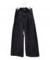 Maison Margiela（メゾンマルジェラ）の古着「BIAS CUT WIDE FLARE DENIM PANTS」｜ブラック