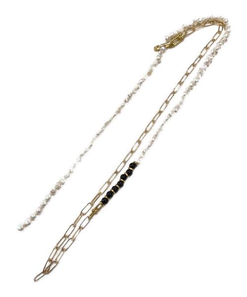IENA（イエナ）IENA (イエナ) PEARL&PC CHAIN NECKLACE WITH ONYX ネックレスの古着・服飾アイテム