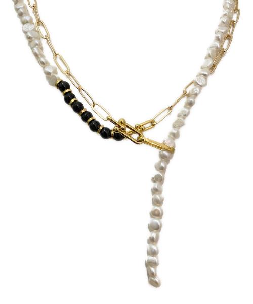 IENA（イエナ）IENA (イエナ) PEARL&PC CHAIN NECKLACE WITH ONYX ネックレスの古着・服飾アイテム