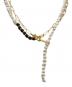 IENA（イエナ）の古着「PEARL&PC CHAIN NECKLACE WITH ONYX ネックレス」