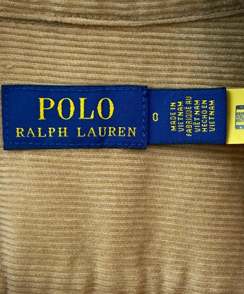POLO RALPH LAUREN（ポロ・ラルフローレン）POLO RALPH LAUREN (ポロ・ラルフローレン) コーデュロイシャツワンピース ベージュの古着・服飾アイテム