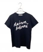 maison kitsuneメゾンキツネ）の古着「ロゴTシャツ」｜ブラック