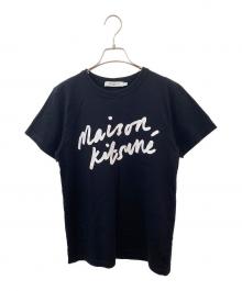maison kitsune（メゾンキツネ）の古着「ロゴTシャツ」｜ブラック