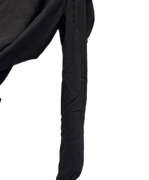 YOHJI YAMAMOTO（ヨウジヤマモト）YOHJI YAMAMOTO (ヨウジヤマモト) Ry LAWN FOLDED C JACKET/アシンメトリー ロングスリーブトップ ブラック サイズ:1の古着・服飾アイテム