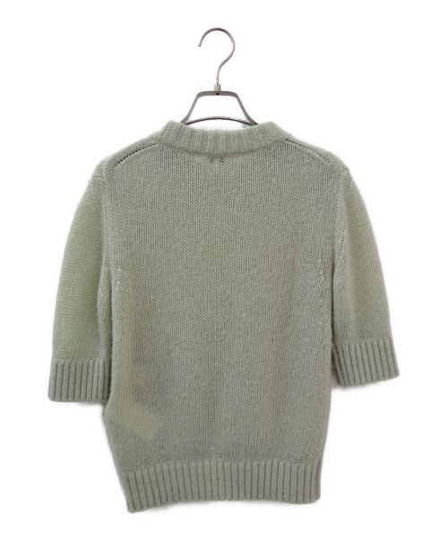 Chloe（クロエ）Chloe (クロエ) アルパカウールシルクニットロゴセーター ミント サイズ:Sの古着・服飾アイテム