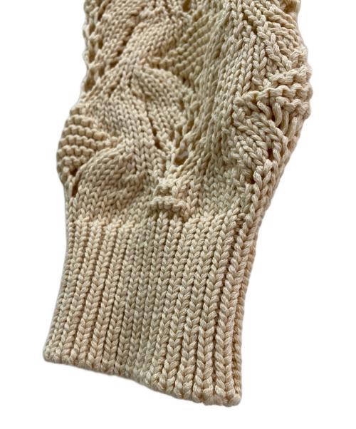 6(ROKU) BEAUTY&YOUTH（ロク ビューティーアンドユース）6(ROKU) BEAUTY&YOUTH (ロク ビューティーアンドユース) LILY YARN SUKASHI CARDIGAN ベージュ サイズ:-の古着・服飾アイテム