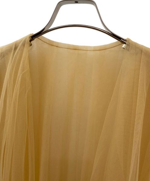 6(ROKU) BEAUTY&YOUTH（ロク ビューティーアンドユース）6(ROKU) BEAUTY&YOUTH (ロク ビューティーアンドユース) TULLE TUCK COAT ブラウン サイズ:36の古着・服飾アイテム