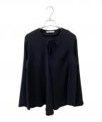 KEINA RITAケイナ リタ）の古着「Front Ribbon Blouse」｜ブラック