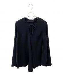 KEINA RITA（ケイナ リタ）の古着「Front Ribbon Blouse」｜ブラック