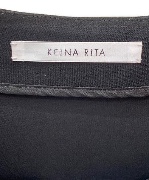 KEINA RITA（ケイナ リタ）KEINA RITA (ケイナ リタ) Front Ribbon Blouse ブラック サイズ:36の古着・服飾アイテム