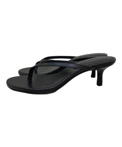 BLACK SUEDE STUDIO（ブラック スエード スタジオ）BLACK SUEDE STUDIO (ブラック スエード スタジオ) ヒールビーチサンダル ブラック サイズ:36の古着・服飾アイテム