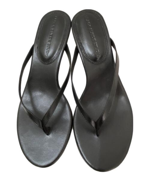 BLACK SUEDE STUDIO（ブラック スエード スタジオ）BLACK SUEDE STUDIO (ブラック スエード スタジオ) ヒールビーチサンダル ブラック サイズ:36の古着・服飾アイテム