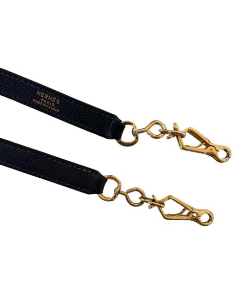 HERMES（エルメス）HERMES (エルメス) ケリー32 内縫い/ゴールド金具/クシュベル/ネイビー系/〇T刻印：1990年製造 ネイビー系 サイズ:32の古着・服飾アイテム