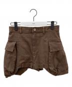 sacaiサカイ）の古着「sacai Denim Shorts」｜ブラウン