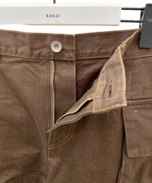 sacai（サカイ）sacai (サカイ) sacai Denim Shorts ブラウン サイズ:1の古着・服飾アイテム