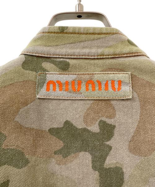 MIU MIU（ミュウミュウ）MIU MIU (ミュウミュウ) カモフラージュジャケット カーキ サイズ:38の古着・服飾アイテム