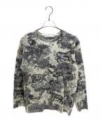 Christian Diorクリスチャン ディオール）の古着「Toile de Jouy Cashmere Knit Sweater/トワル ドゥ ジュイ カシミヤ ニット/914S25AM018」｜ホワイト