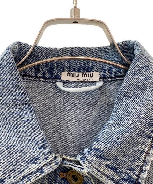 MIU MIU（ミュウミュウ）MIU MIU (ミュウミュウ) デニムジャケット インディゴ サイズ:36の古着・服飾アイテム
