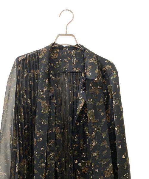 sacai（サカイ）sacai (サカイ) プリーツプリントシャツ ブラック サイズ:1の古着・服飾アイテム