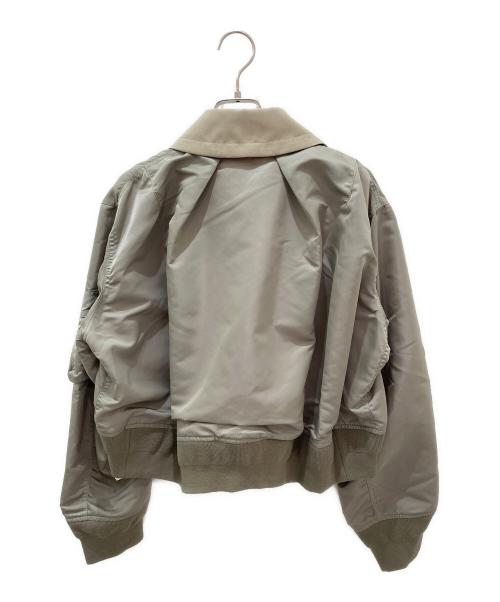 sacai（サカイ）sacai (サカイ) ナイロンツイル ドッキング ジャケット カーキ サイズ:3の古着・服飾アイテム