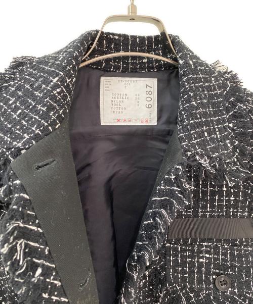 sacai（サカイ）sacai (サカイ) ツイードベスト ブラック サイズ:2の古着・服飾アイテム