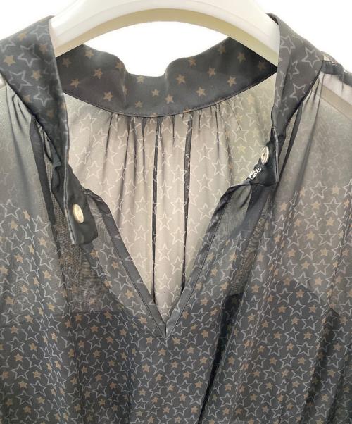 sacai（サカイ）sacai (サカイ) パネルプリントブラウス ブラック サイズ:1の古着・服飾アイテム