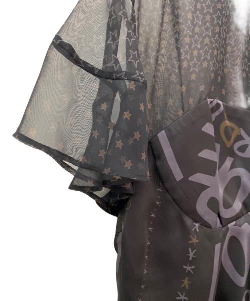 sacai（サカイ）sacai (サカイ) パネルプリントブラウス ブラック サイズ:1の古着・服飾アイテム