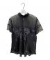 sacai（サカイ）の古着「パネルプリントブラウス」｜ブラック