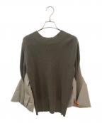 sacaiサカイ）の古着「Nylon Twill Mix Cotton Jersey Pullover」｜ベージュ