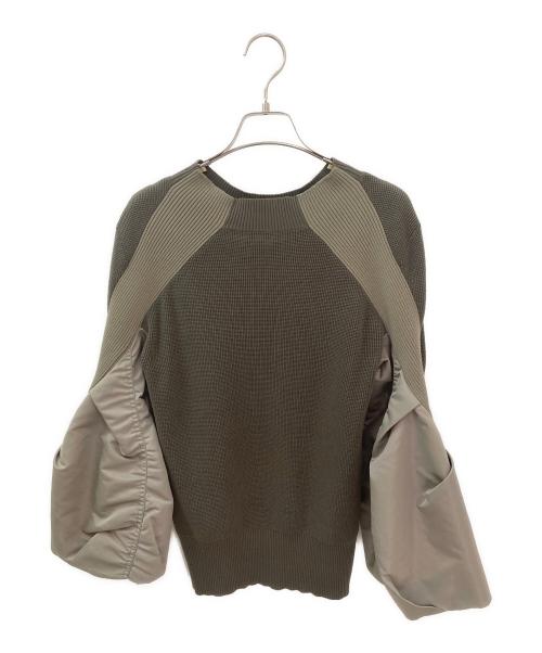 sacai（サカイ）sacai (サカイ) Nylon Twill Mix Cotton Jersey Pullover ベージュ サイズ:1の古着・服飾アイテム