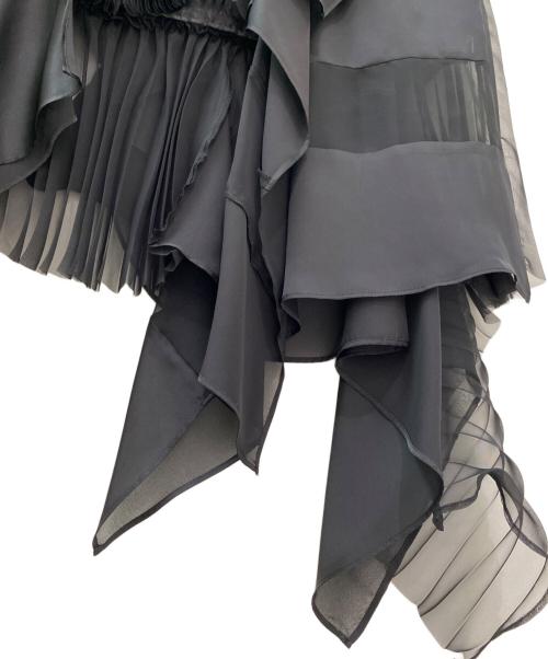 sacai（サカイ）sacai (サカイ) Suiting Mix Skirt ブラック サイズ:1の古着・服飾アイテム