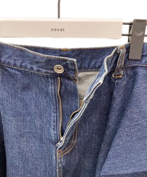 sacai（サカイ）sacai (サカイ) デニムショートパンツ インディゴ サイズ:1の古着・服飾アイテム