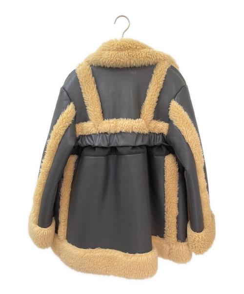 sacai（サカイ）sacai (サカイ) Faux Shearling Coat グレー サイズ:1の古着・服飾アイテム