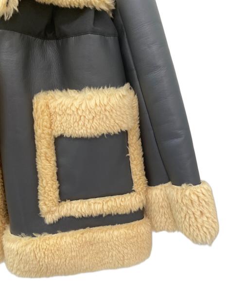 sacai（サカイ）sacai (サカイ) Faux Shearling Coat グレー サイズ:1の古着・服飾アイテム