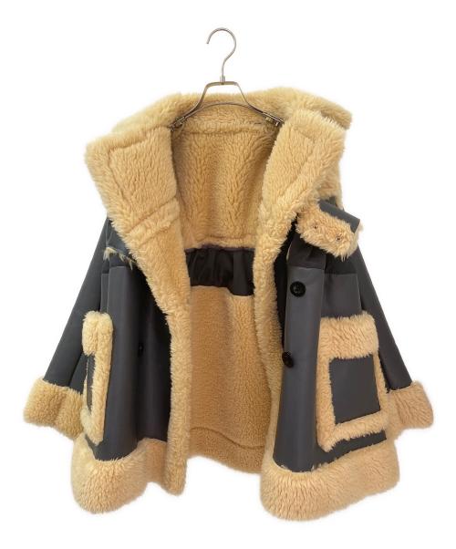 sacai（サカイ）sacai (サカイ) Faux Shearling Coat グレー サイズ:1の古着・服飾アイテム