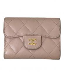 CHANEL（シャネル）の古着「マトラッセコンパクトウォレット」｜ピンク