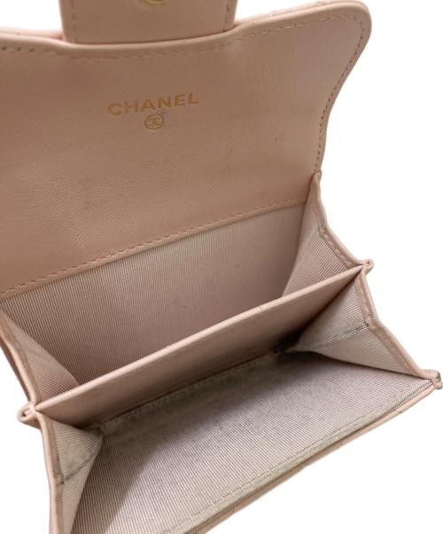 CHANEL（シャネル）CHANEL (シャネル) マトラッセコンパクトウォレット ピンクの古着・服飾アイテム