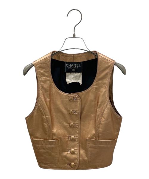 CHANEL（シャネル）CHANEL (シャネル) ココマークベスト ピンク サイズ:36の古着・服飾アイテム