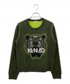 KENZOケンゾー）の古着「タイガー刺繍ニット」｜グリーン