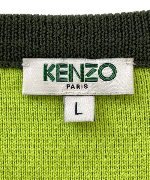 KENZO（ケンゾー）KENZO (ケンゾー) タイガー刺繍ニット グリーン サイズ:Lの古着・服飾アイテム