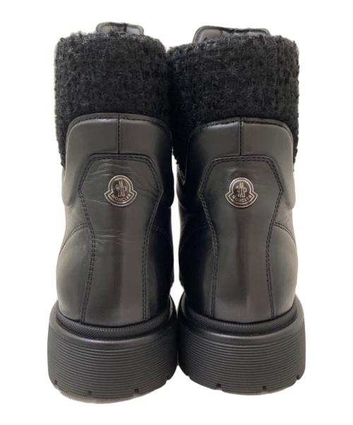 MONCLER（モンクレール）MONCLER (モンクレール) アンクルブーツ ブラック サイズ:39 1/2の古着・服飾アイテム