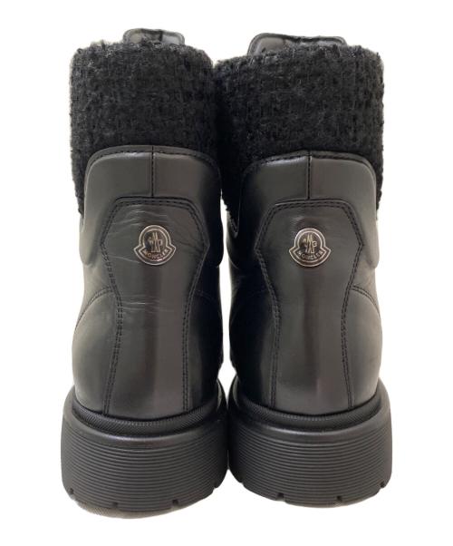 MONCLER（モンクレール）MONCLER (モンクレール) アンクルブーツ ブラック サイズ:39 1/2の古着・服飾アイテム